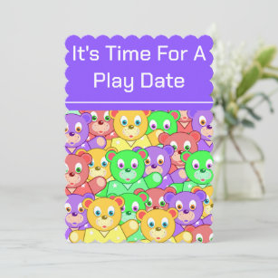 Play Date Invitations Template