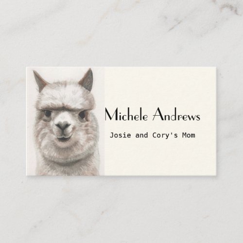 Play Date Mom Card Cards Cute Llama Alpaca