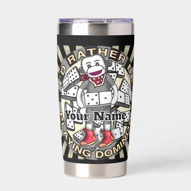 Play Dominos Insulated Tumbler (Front)