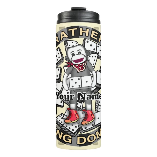 Play Dominos Thermal Tumbler (Front)