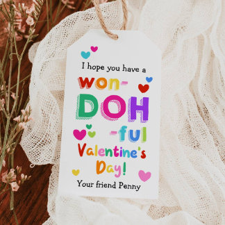Play Dough Valentine's Day Gift Tag