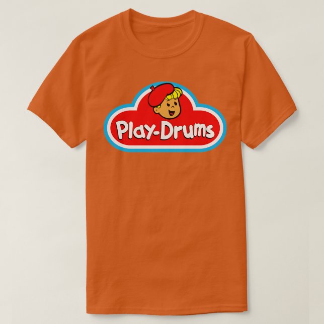 Play Drums PlayDoh style design Long Sleeve T-Shirt (Design Front)