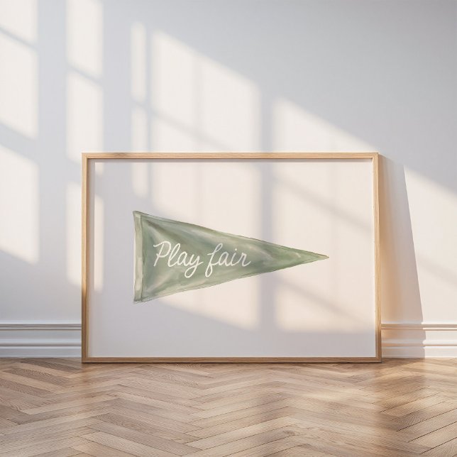 Play Fair Golf Pennant Wall Art (Creator Uploaded)