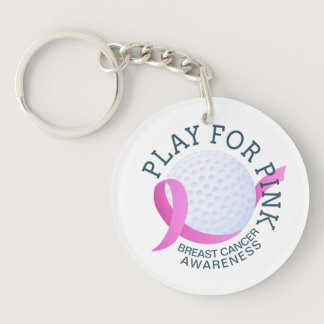 Play For Pink Breast Cancer Awareness | Keychain