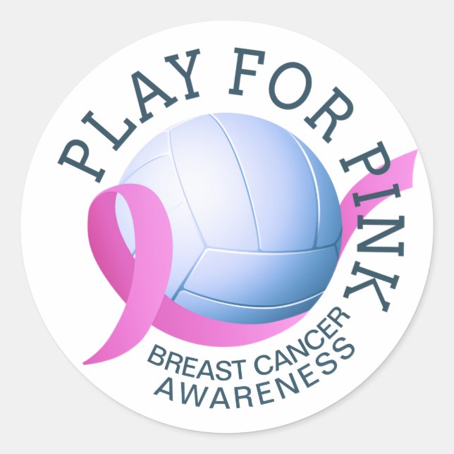 Play For Pink Breast Cancer Awareness | Sticker (Front)