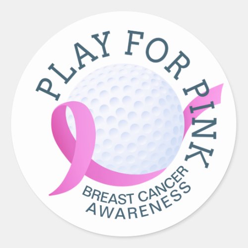 Play For Pink Breast Cancer Awareness  Sticker