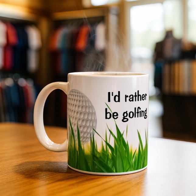 Play Golf Coffee Mug ("I'd rather be golfer coffee mug , is a great gift idea )