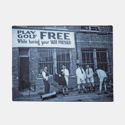 Play Golf Free While Having Your Suit Pressed Doormat