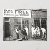 Play Golf Free (While Having Your Suit Pressed)