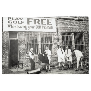 Play Golf Free (While Having Your Suit Pressed) Po Metal Print