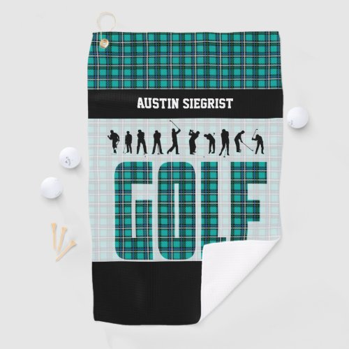Play Golf _ Teal  Golf Towel