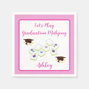 Play Graduation Mahjong PERSONALIZE Napkins