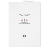 "Play Hard!" Cards (Back)