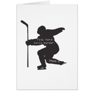 Play Hard. Celie Harder. Cards