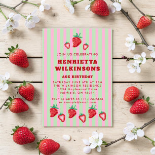 Play Haus Maximalism Strawberry Birthday Invitation