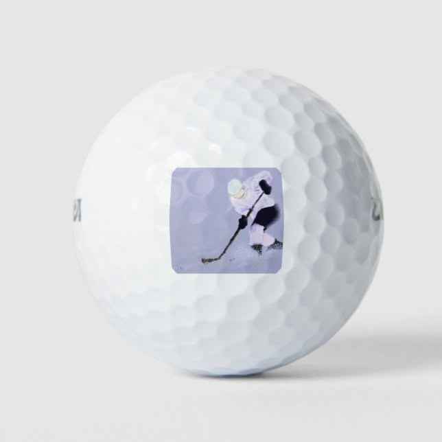 Play Ice Hockey Art Golf Balls (Front)