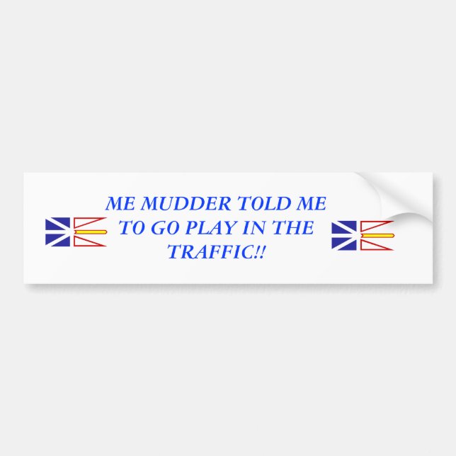 Play In The Traffic Bumper Sticker (Front)