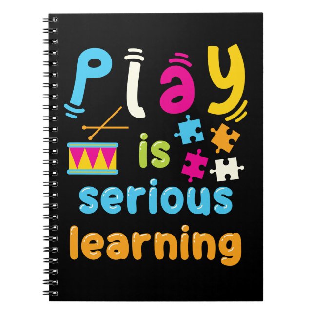 Play Is Serious Learning Preschool Teacher Notebook (Front)