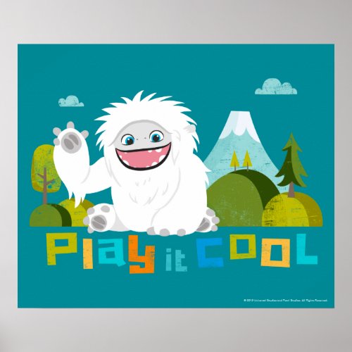 Play It Cool Everest Waving Graphic Poster