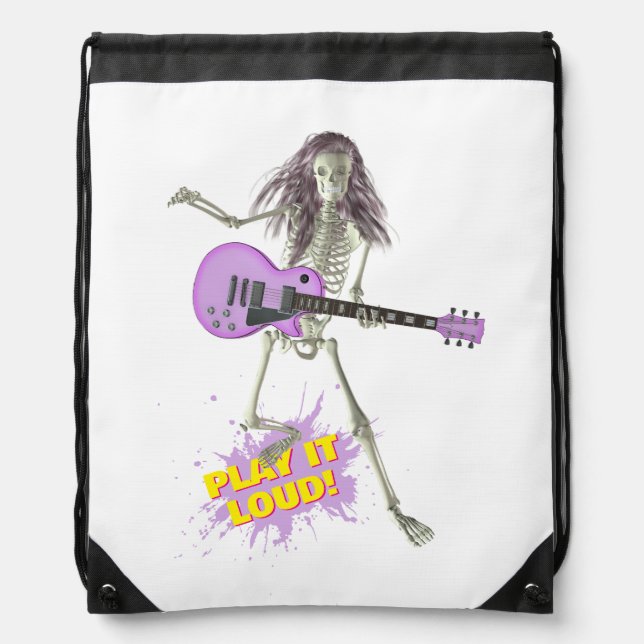 Play It Loud!  Drawstring Bag (Front)