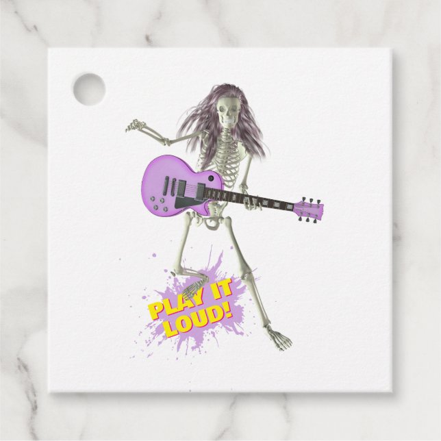 Play It Loud!  Favor Tags (Front)