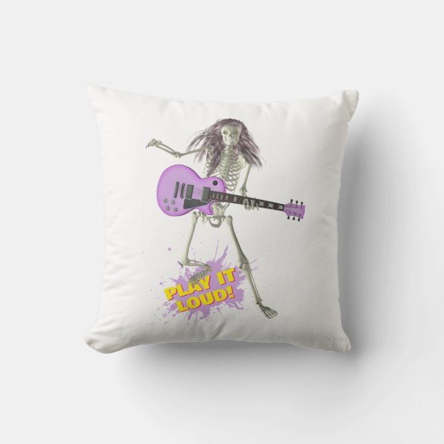 Play It Loud!  Throw Pillow (Front)