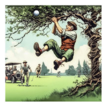 Play It Where It Lies - Golf Art Print