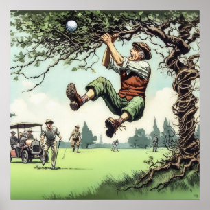 Play It Where It Lies - Golf Art Print