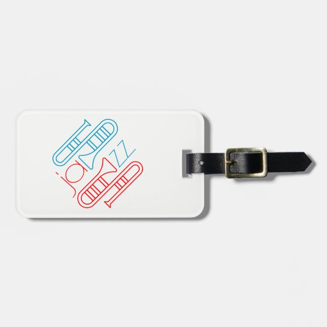 Play jazz luggage tag (Front Horizontal)