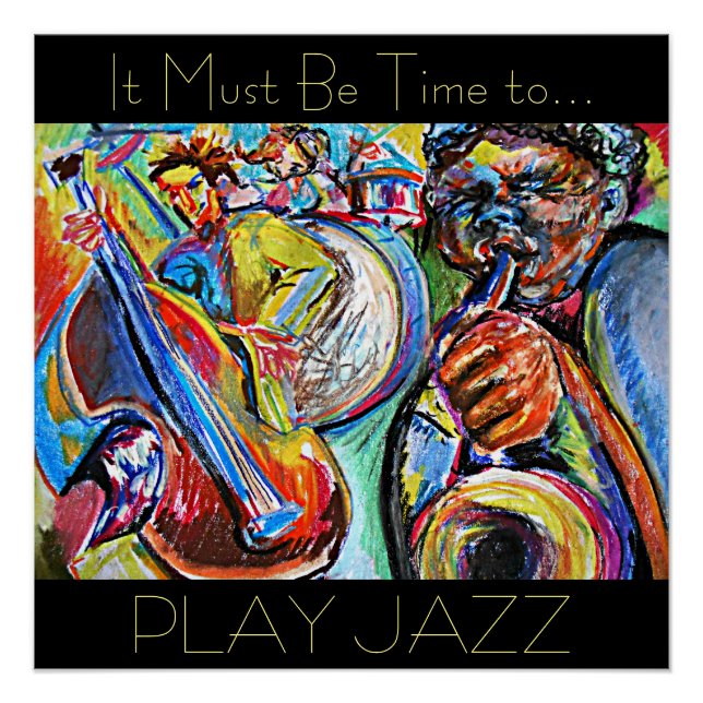 Play Jazz Poster (Front)