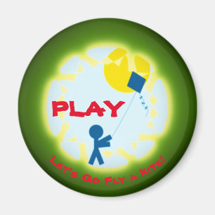 Play! Let's Go Fly a Kite! Magnet