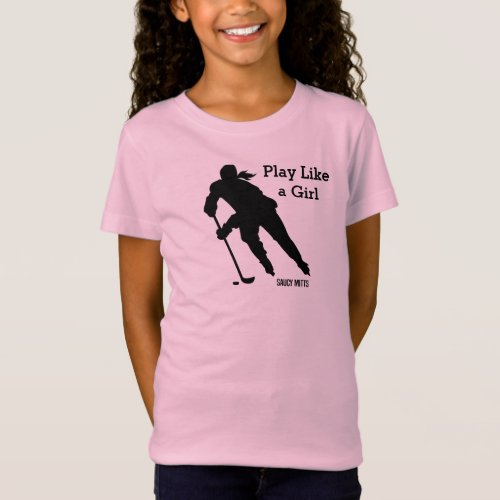 Play Like a Girl Hockey T_Shirt