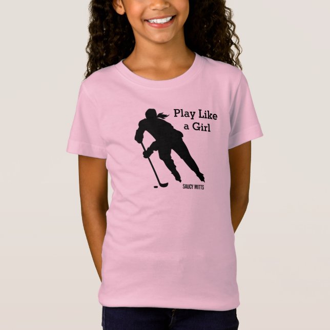 Play Like a Girl Hockey T-Shirt (Front)