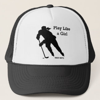 Play Like a Girl Women's Hockey Trucker Hat