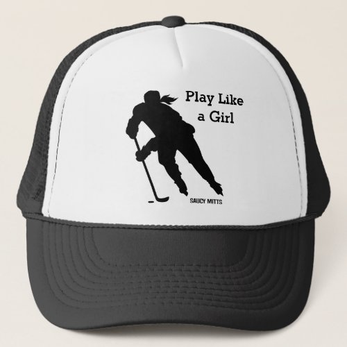 Play Like a Girl Womens Hockey Trucker Hat