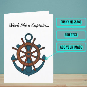 Play Like a Pirate Funny Nautical Birthday Card