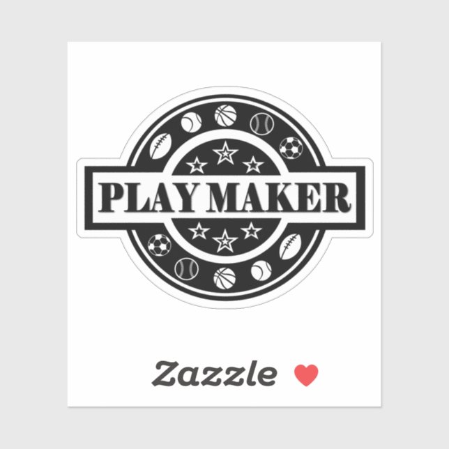 Play maker  Custom-Cut Vinyl Sticker (Sheet)