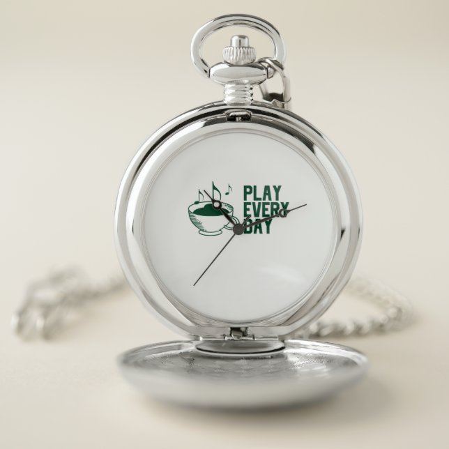 Play Music Everyday Pocket Watch (Inside)