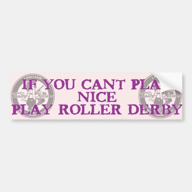 play nice bumper sticker (Front)