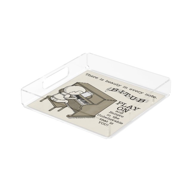 Play On Acrylic Tray (Angled)