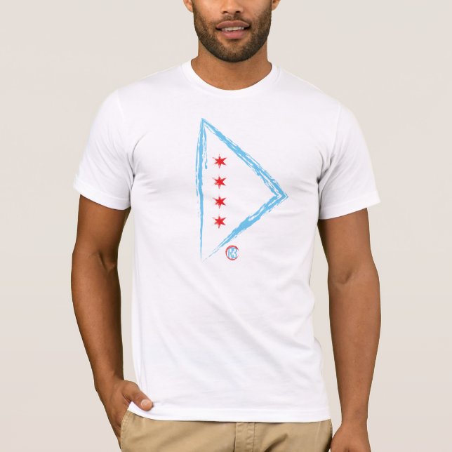Play On Chicago (grunge) T-Shirt (Front)