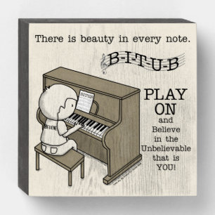 Play On Wooden Box Sign