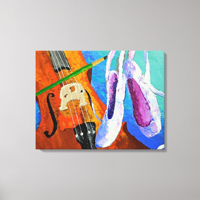 Play Paint Pointe 11x14 Wrapped Canvas by panoplei Print (Front)
