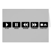 play pause rewind forward stop/eject cards (Front Horizontal)