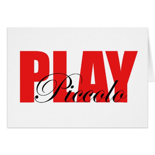Play Piccolo Cards (Front Horizontal)