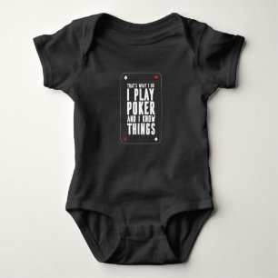 Play poker baby bodysuit