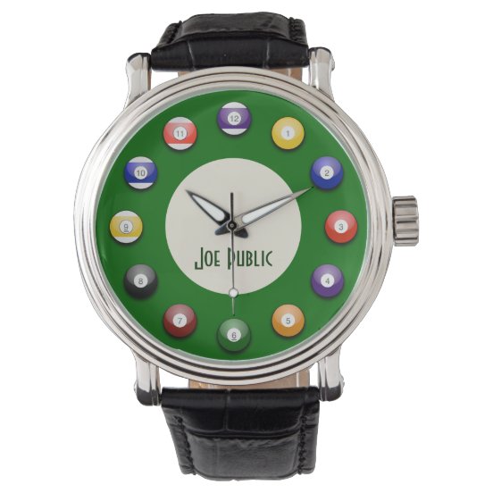Billiard Wrist Watches Zazzle