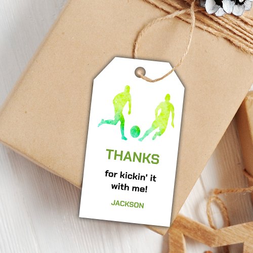 Play Soccer Birthday Gift Tags