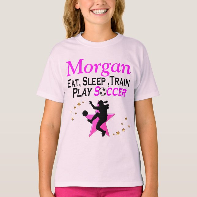 PLAY SOCCER PERSONALIZED SWEATSHIRT T-Shirt (Front)