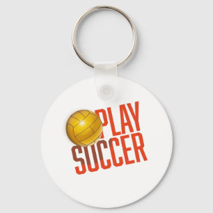 Play Soccer T-Shirt Keychain